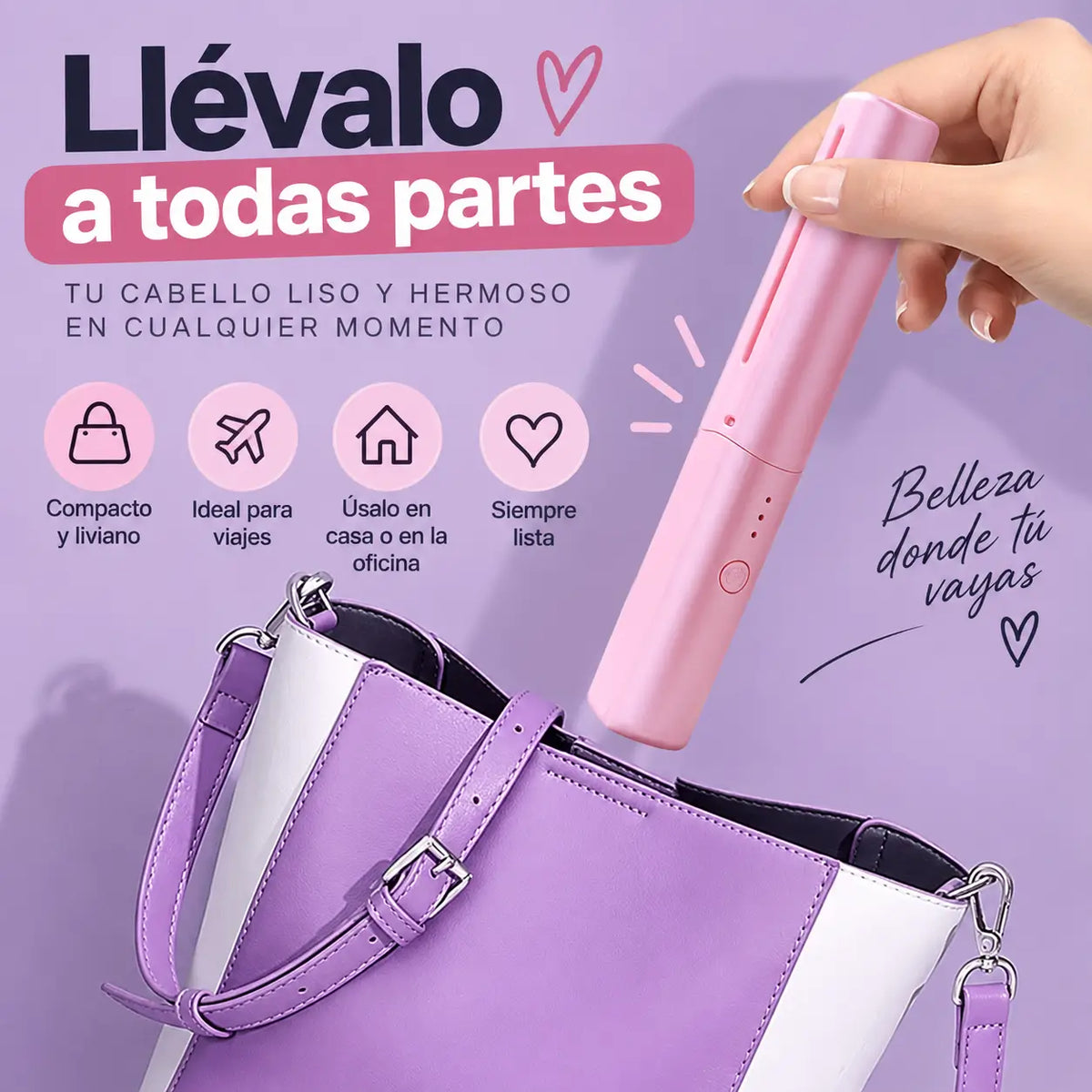 Plancha de Pelo Inalámbrica