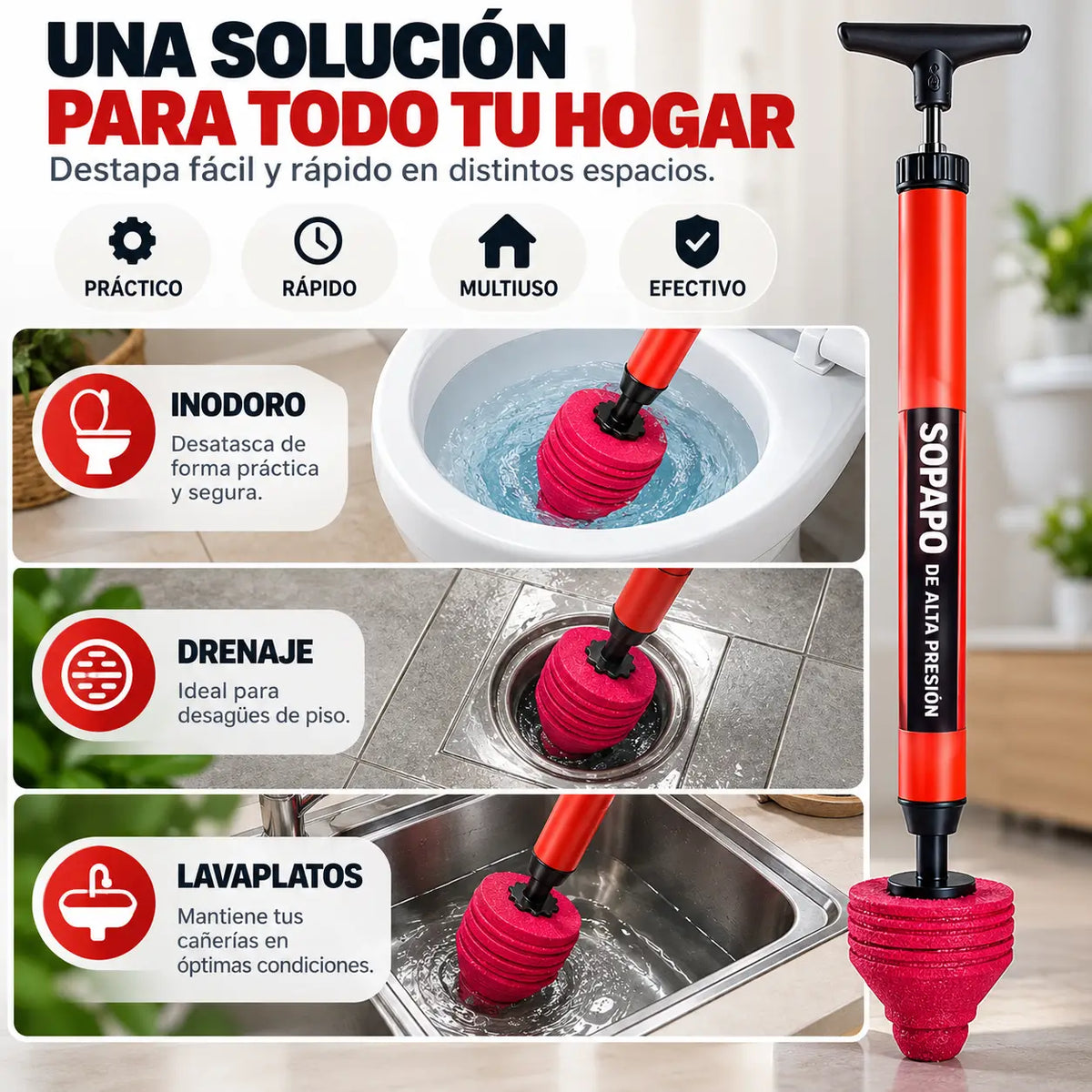 ¡Aquí está tu solución! Sopapo de Alta Presión